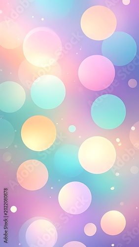 Vibrant colorful bokeh light background texture.
