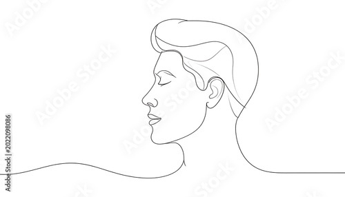 Line drawing of person