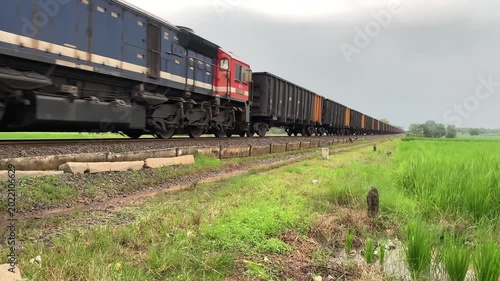 freight train on the railway