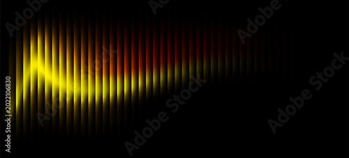 Glassy yellow gradient on a dark background with a luminous abstract design.eps 10
