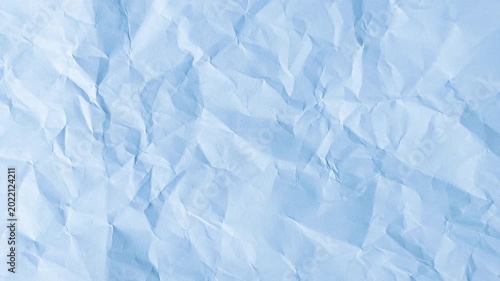 Looped Blue Crumpled Paper Texture Background Soft Wrinkled Sheet Animation