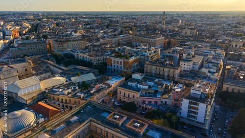 Lecce, Puglia, Italy, aerial drone view