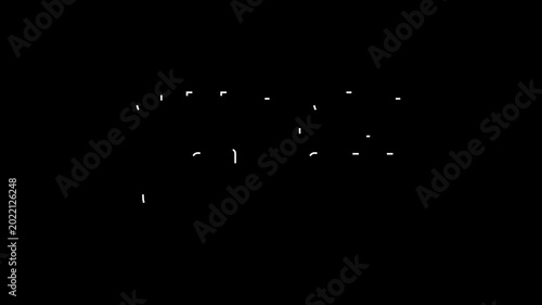 summer sale 50 percent off outline stroke text animation