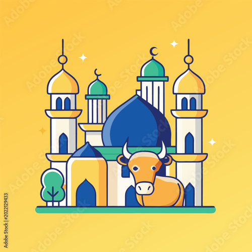 vector illustration of idul adha