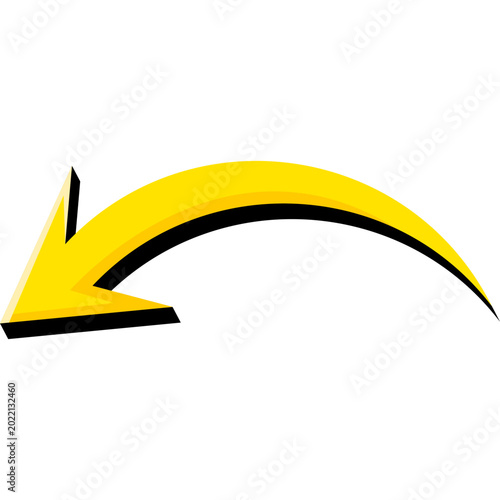 Yellow Arrow Down Sign