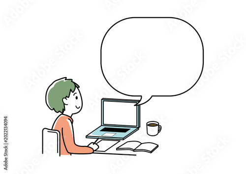 オンラインで話を聞いたり通話する人 06