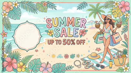 Summer Sale Offers Big Discounts on Beachwear and Accessories for Warm Days b...