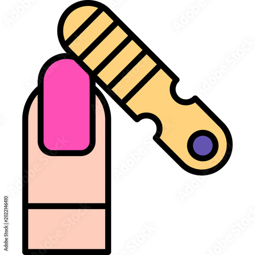 Tableau sur toile Nail File Icon