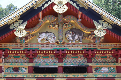 Cuadro en lienzo hall (warehouse) in a buddhist and funerary complex (tosho-gu) in nikko in japan