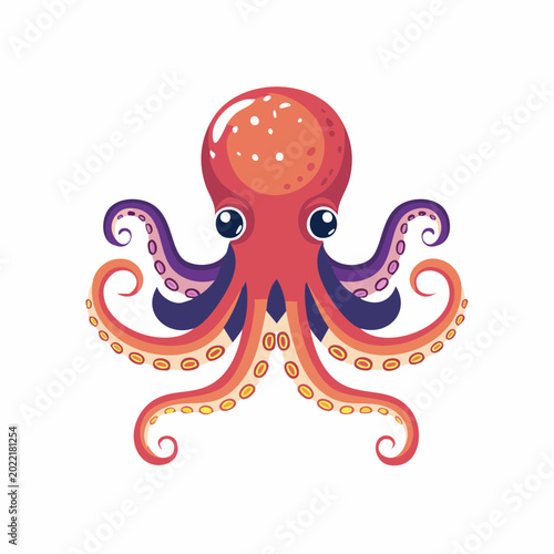 Photos Cute Cartoon Octopus Illustration