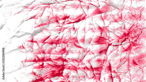 Red Paint Brush Strokes Isolated on White Background