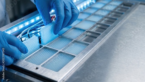 Installing Aerogel Insulation Pads Inside an Electric Vehicle Battery Compartment
