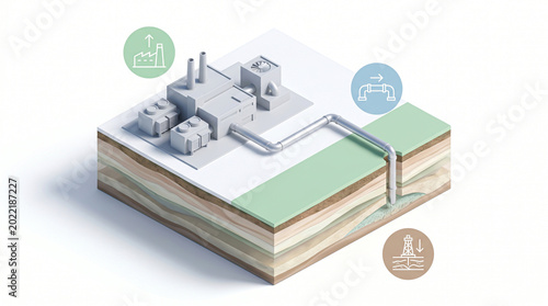 Subsurface carbon storage infrastructure leveraging industrial capture technology for facilitating net-zero targets and driving market scalability in green energy sectors.