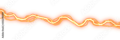 High voltage golden lightning flash graphic for creative composite