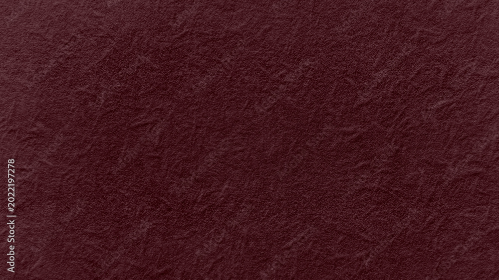 Fototapeta premium Textured dark red paper background with subtle creases and wrinkles.