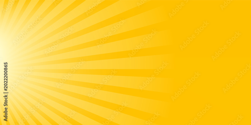 Foto bright yellow background with glowing rays light. eps 10