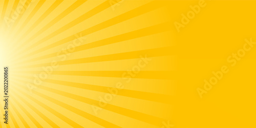 Photos bright yellow background with glowing rays light. eps 10