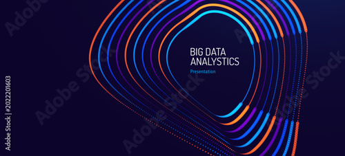Billede på lærred Big data visualization