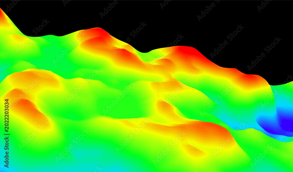 Φωτογραφία Abstract blue and green chart with analytic background cold for colorful data digital