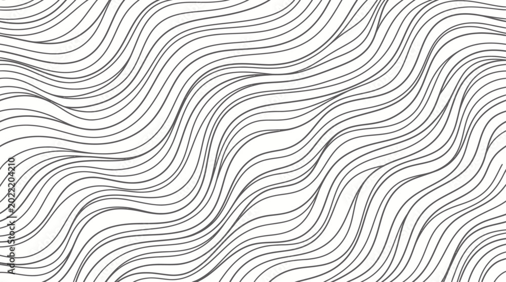 Φωτογραφία Abstract Contour Wave Pattern with Flowing Lines and Subtle Shading for Design and Texture