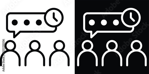 Fotografi standup Two-tone version in black and white background