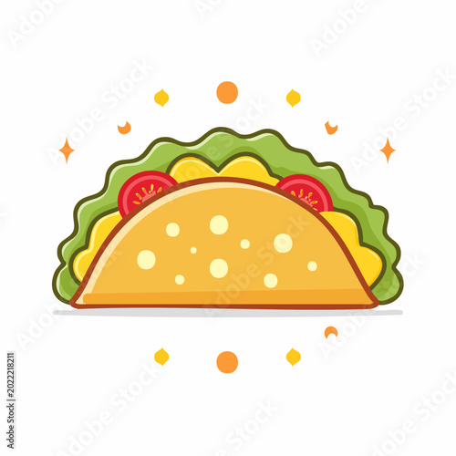 Cartoon Taco Illustration