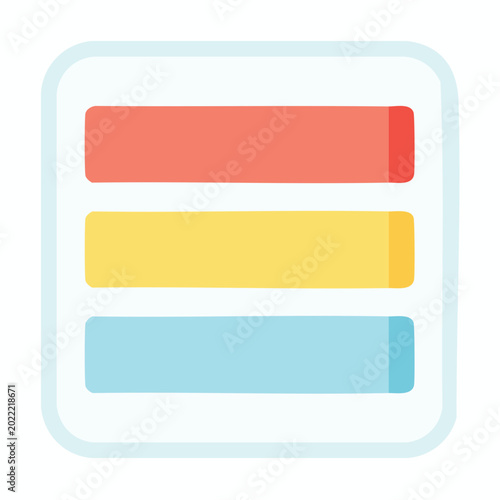 Simple UI Element with Three Colored Bars Free Download Simple UI Element with Three Colored Bars - GFXLoad