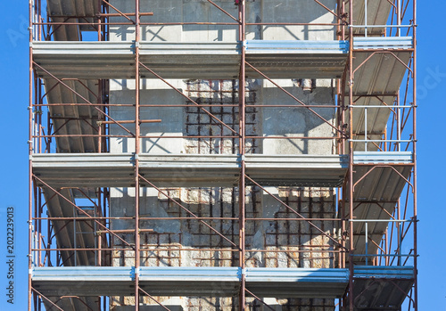 Photos Restoration of a damaged reinforced concrete structure - weather