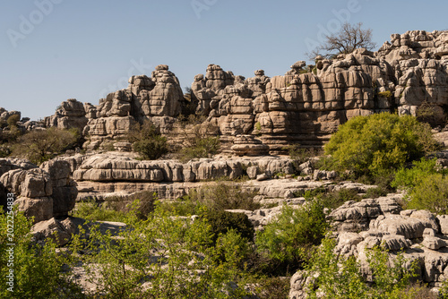 Paisaje kárstico en El Torcal de Antequera