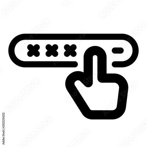 Obraz na płótnie Pin code icon