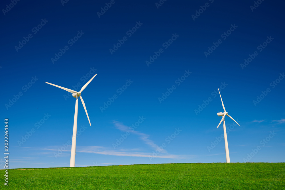 Fototapeta premium Windmills for renewable electrical energy production