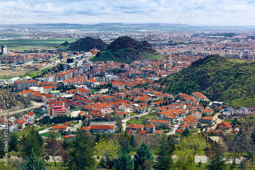 Afyonkarahisar - genaral city view. Afyonkarahisar Province, Turkey 
