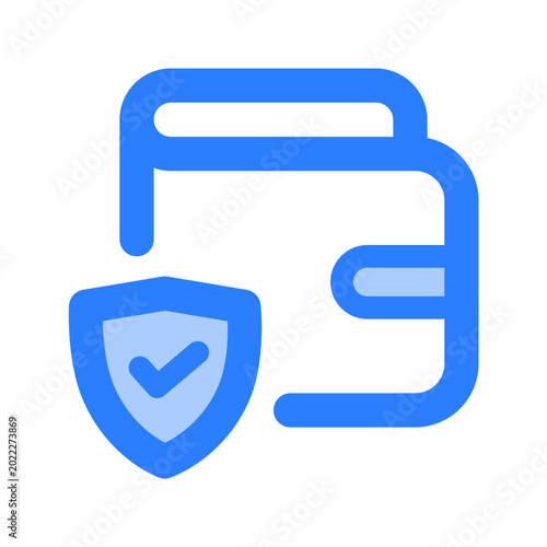 Wallet icon. finance, money, safe, business, payment, currency, security, protection, secure. Vector Icon Illustration