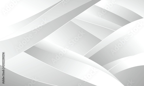 Abstract Gray white curved lines background texture