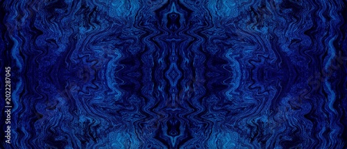 Photos mesmerizing abstract deep blue wavy pattern with intricate textural details and