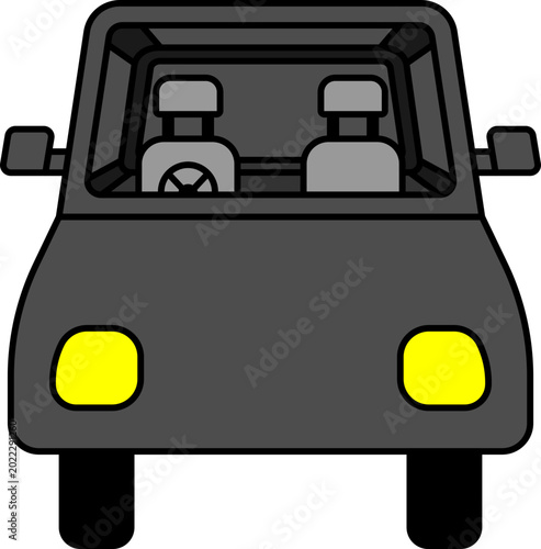 Illustration of Car With Interior