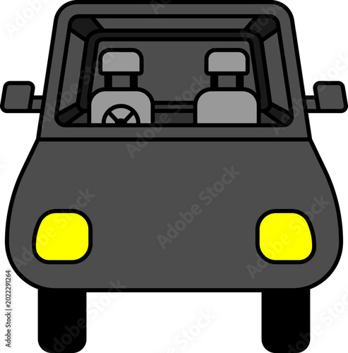Illustration of Car With Interior