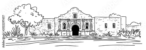 Vászonkép the alamo mission in san antonio texas