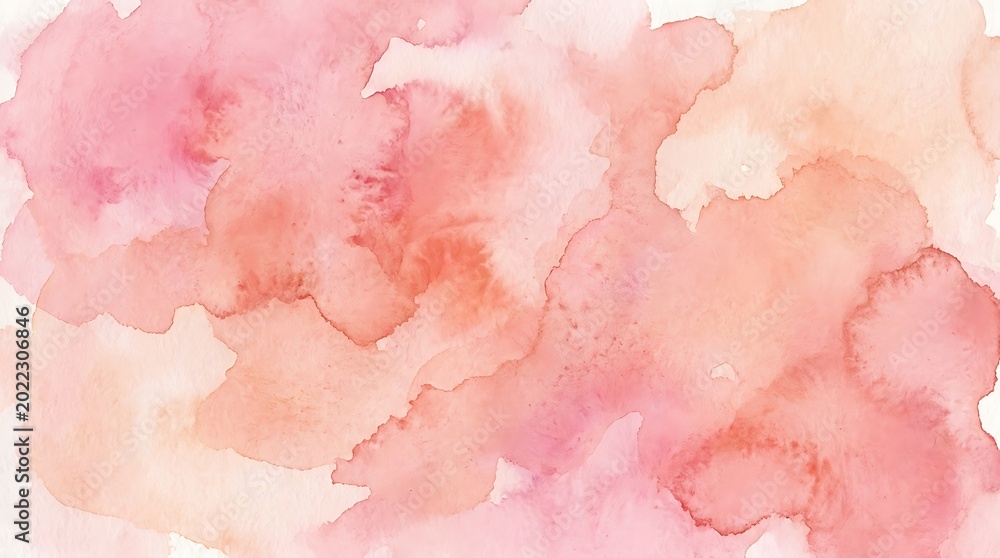Fototapeta premium Abstract watercolor background in shades of pink and peach artistic texture