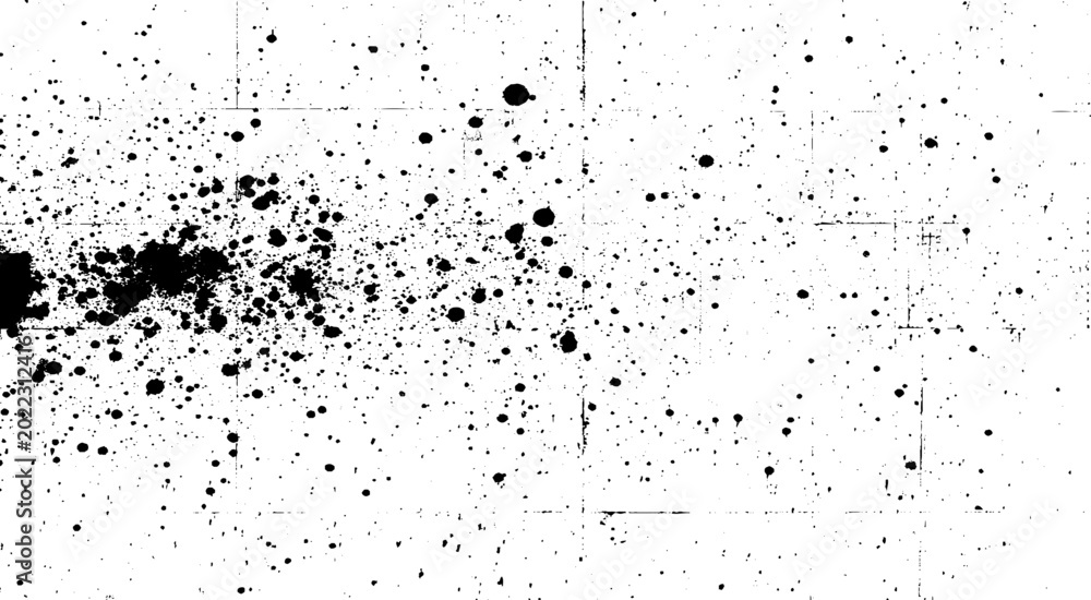 Obraz premium Background of cracks, scuffs, chips, stains, ink spots, lines. Dark design background surface. Gray printing element 