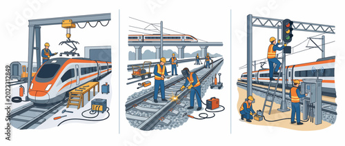 Railway Infrastructure Engineering and Train Maintenance Activities
