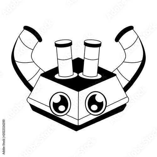 Glyph style illustration of a magnetic stirrer
