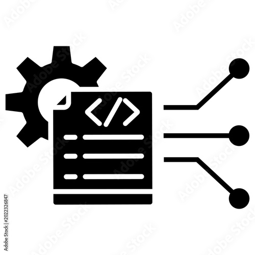 Vászonkép Development icon vector