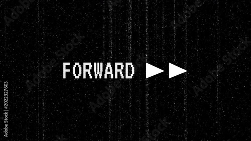 Vertical grain scratch forward text with alpha channel. 4K video animation