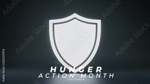 Hunger Action Month Raise Awareness for Food Security and Nutrition. Animation Video