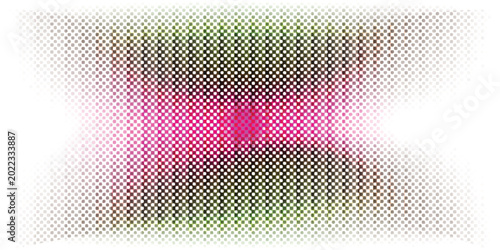 Billede på lærred Abstract halftone background with colorful pink and green gradients
