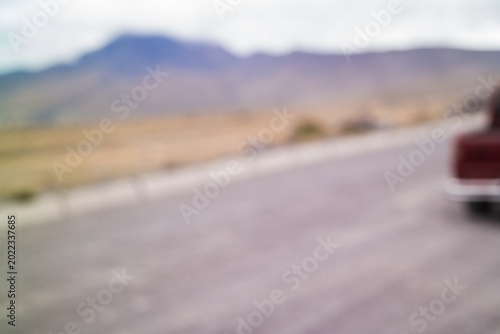 Tableau sur toile out-of-focus road trip