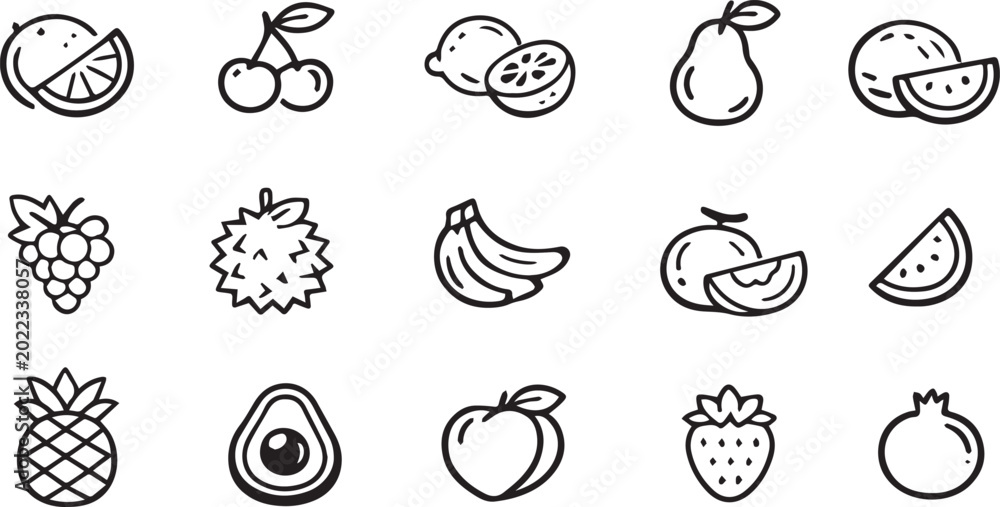 Obraz premium Colorful abstract icon set design with geometric shapes and vibrant hues