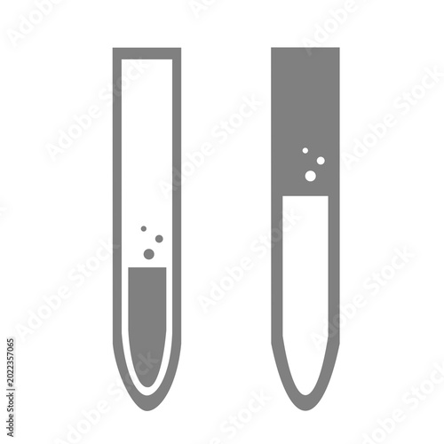 Slika na platnu vector image of a test tube with reagents and chemical liquids