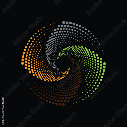 abstract background with spiral